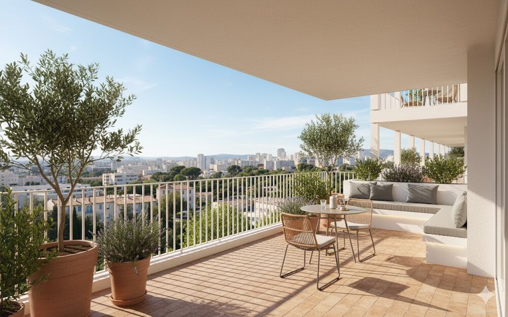 Vente Appartement MAGNIFIQUE T3 DISPOSANT DE SA TERRASSE DE 30M² A 200M DU METRO Marseille 13
