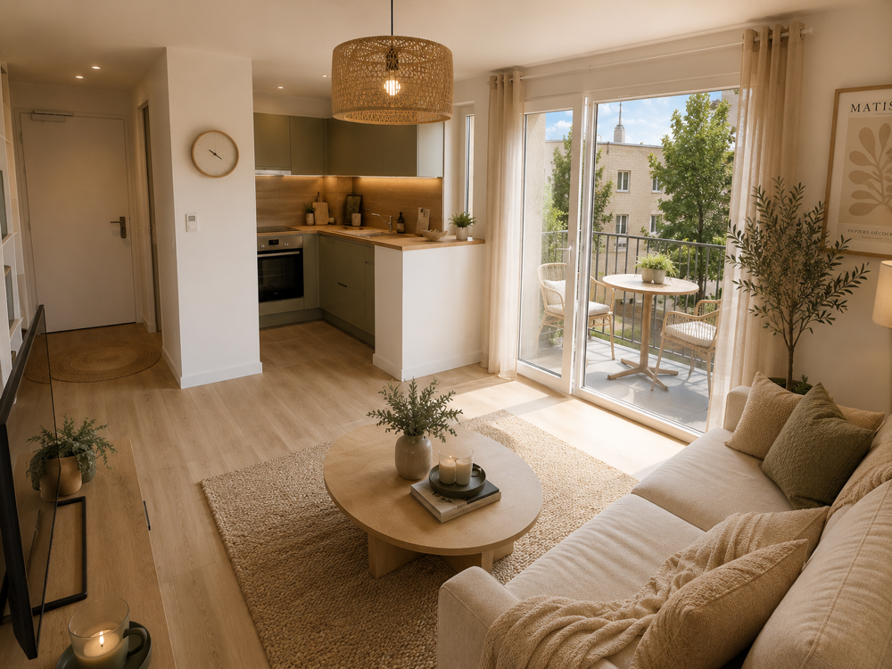 Grand studio avec balcon à deux pas du centre historique de Gap