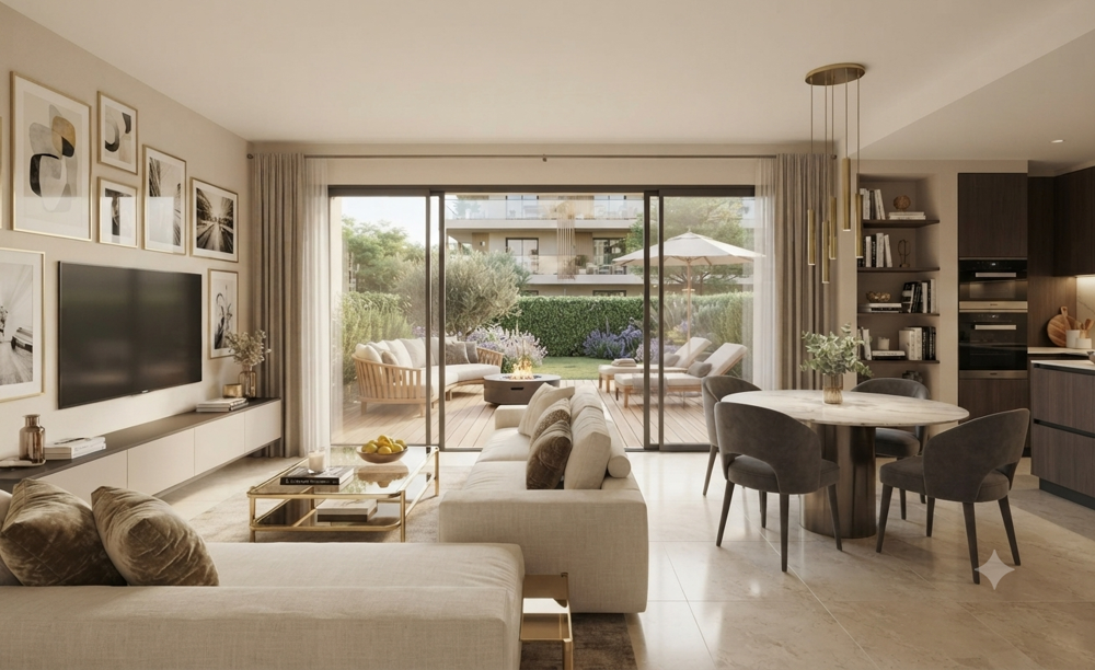 Vente Appartement OFFRES DE LANCEMENT : SUPERBE T2 AVEC JARDIN PRIVATIF DE 132 m² À NICE VAL DE CIMIEZ Nice