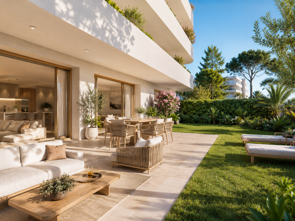 Vente Appartement PORT-FRÉJUS – JARDIN PRIVATIF DE 97 M² & TERRASSE – SUPERBE T4 PRESTIGE Frejus