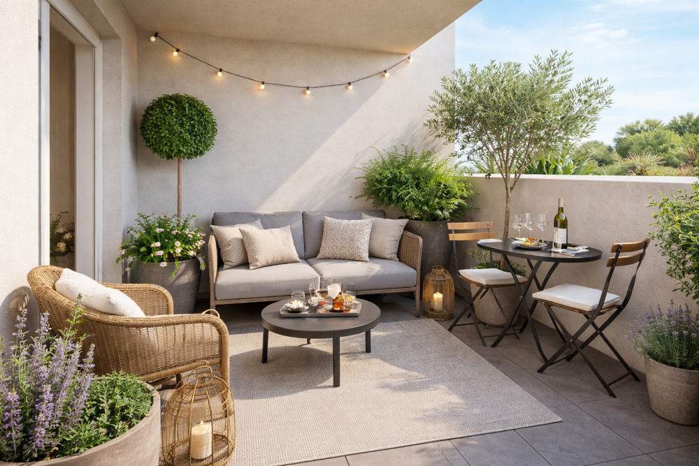 NOUVELLE OPPORTUNITE : BEAU 2 PIECES LUMINEUX EN ETAGE ELEVE AVEC TERRASSE