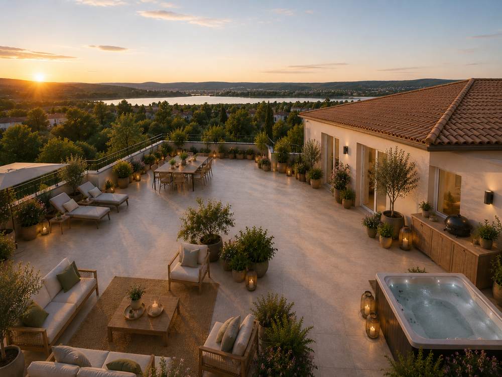 Vente Appartement EXCEPTIONNEL T4 ROOFTOP AVEC TERRASSE PANORAMIQUE DE PLUS DE 114 m² Marignane