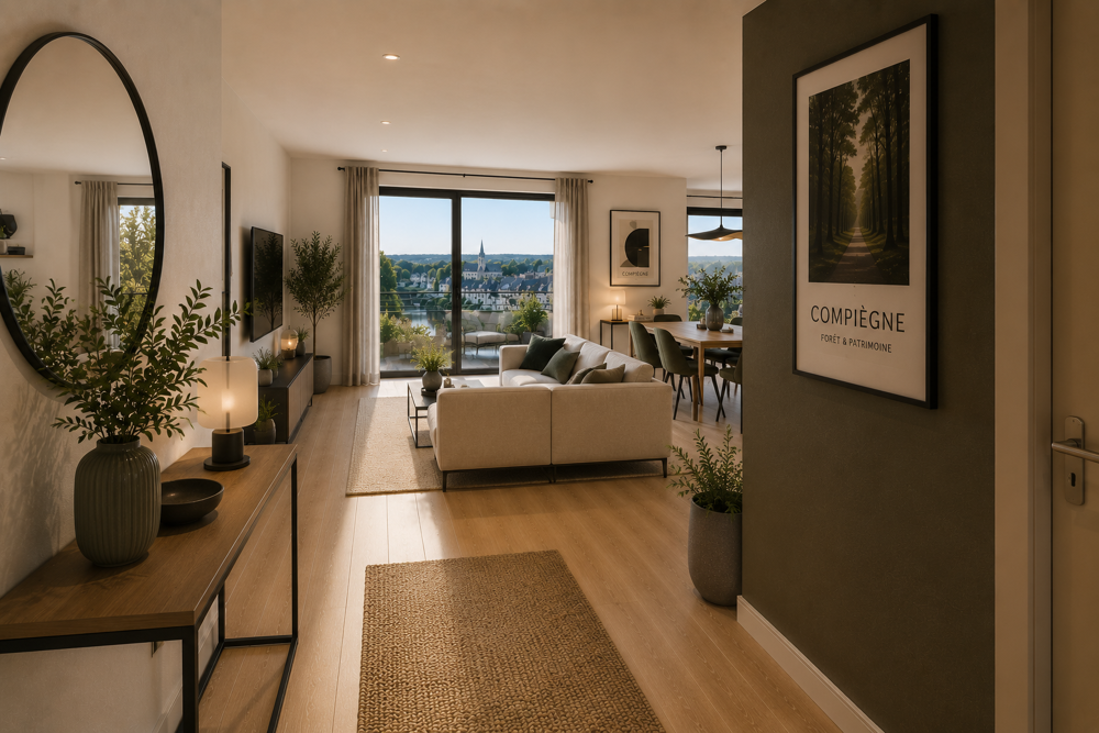 COMPIÈGNE / VENETTE  SPACIEUX 4 PIÈCES AVEC TERRASSE EXPOSÉE SUD-OUEST
