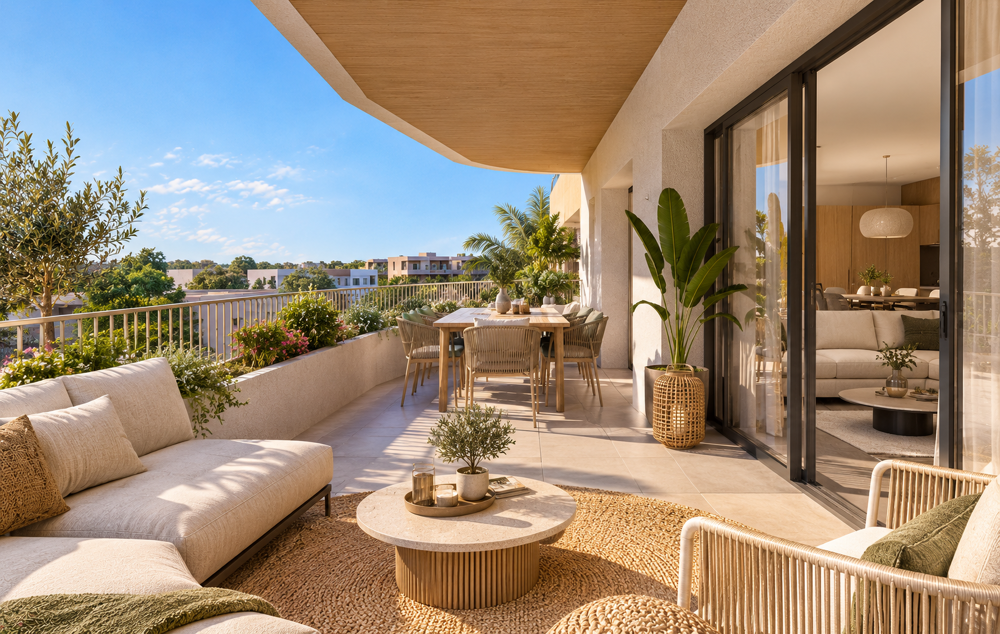 Vente Appartement Le GRAU DU ROI - Entre Plage et Salins - Votre 3 pièces NEUF - EXCEPTIONNELLE TERRASSE 35 M² !! Le grau-du-roi