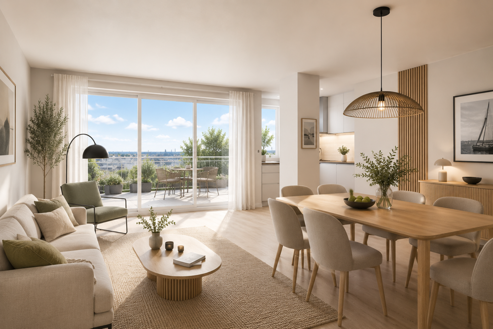 Vente Appartement T2 DERNIER ETAGE - TERRASSE - VUE DEGAGE Guipavas