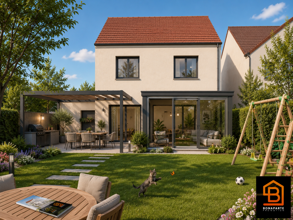 Vente Maison Maison neuve 4 pièces avec jardin et garage à Puiseux-en-France Puiseux en france