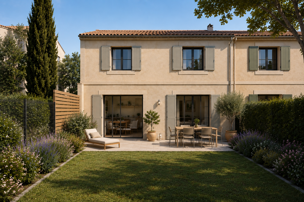 Vente Maison Maison 4 pièces de 80m² avec garage et jardin de 110m² Aix en provence