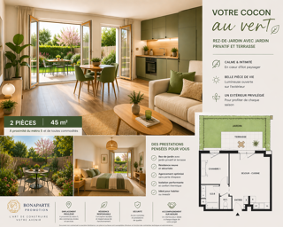  Appartement à vendre 2 pièces 45 m²