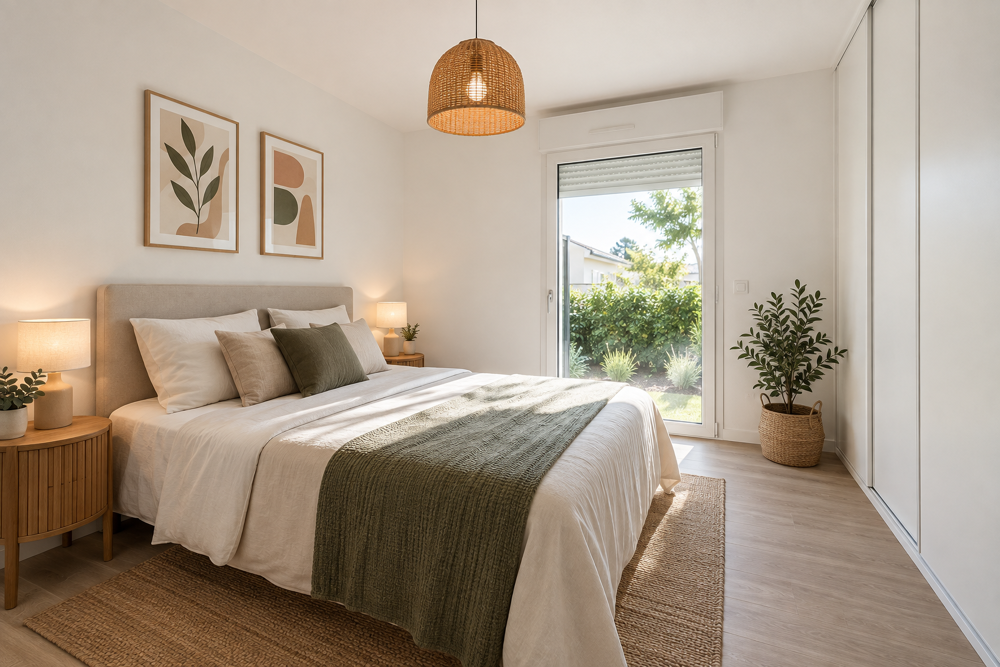 T3 DE 73 M² EN REZ-DE-JARDIN AVEC TERRASSE EST DE 10 M², JARDIN ET PARKING