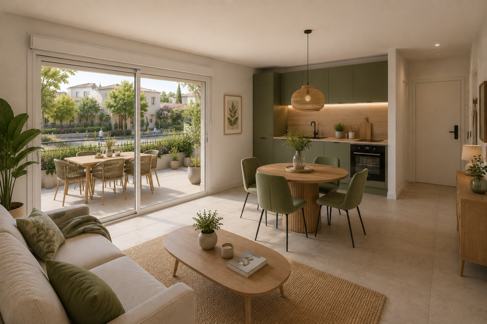 Vente Appartement T2 avec grande terrasse de 19m² exposé Sud au calme Marignane