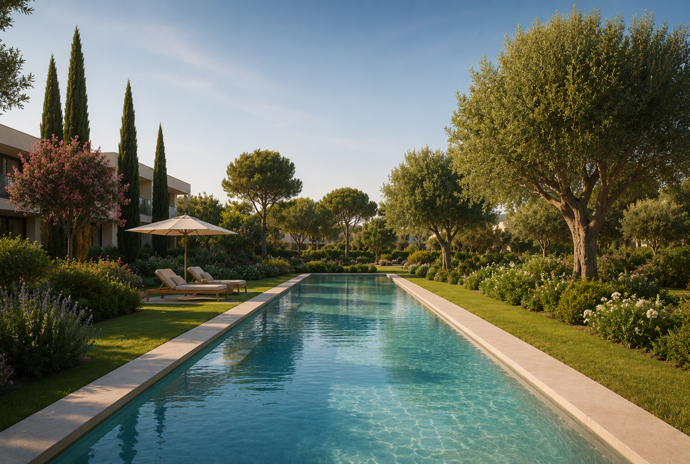 * -SAINT-TROPEZ  ÉLÉGANT T4 AVEC JARDIN PRIVATIF D'EXCEPTION À 300 MÈTRES DE LA PLACE DES LICES
