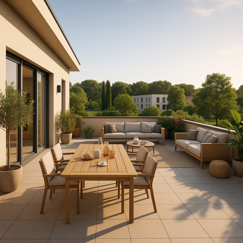 Double terrasse-grands volumes- exposition idéale!