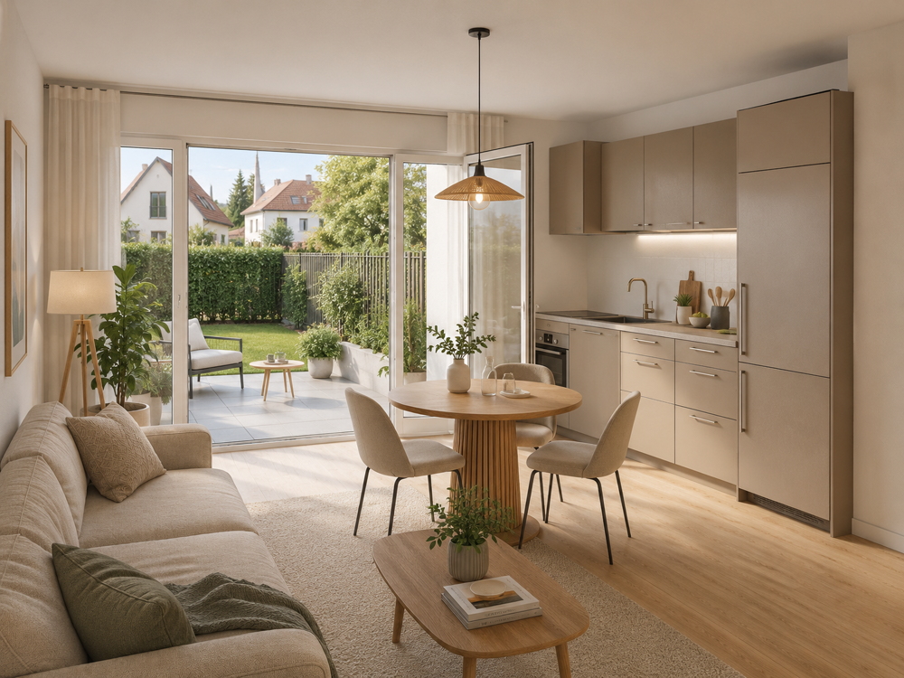 T2 En coeur de village avec terrasse et jardin privatif  Eckwersheim