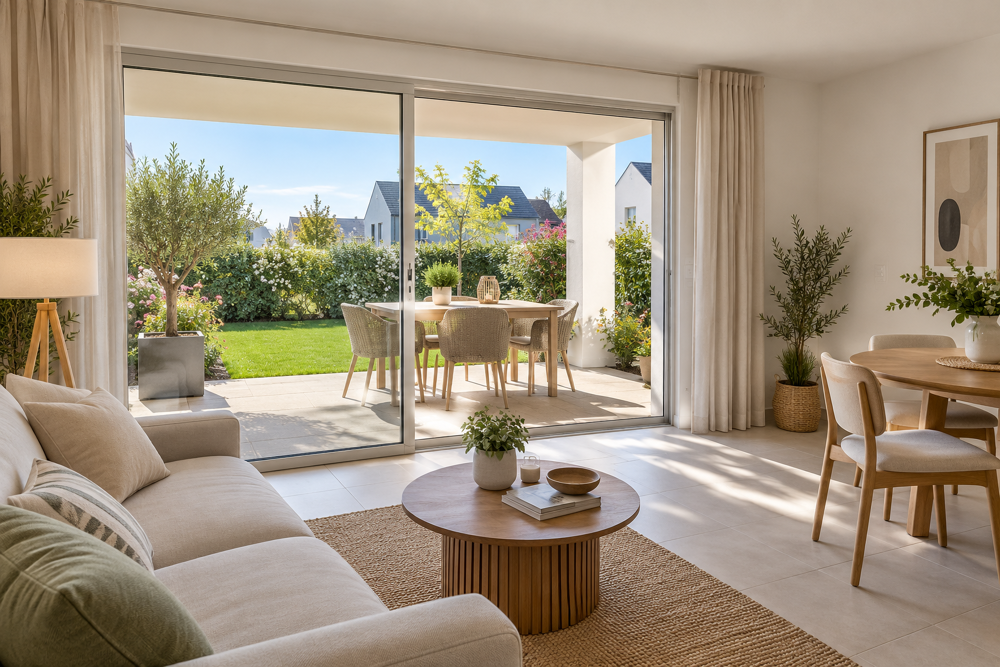 Vente Appartement *T4 DE 86 M² EN REZ-DE-JARDIN AVEC JARDIN SUD DE 32 M², TERRASSE DE 9 M² ET BOX Quiberon