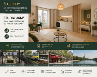  Appartement à vendre 1 pièce 35 m²