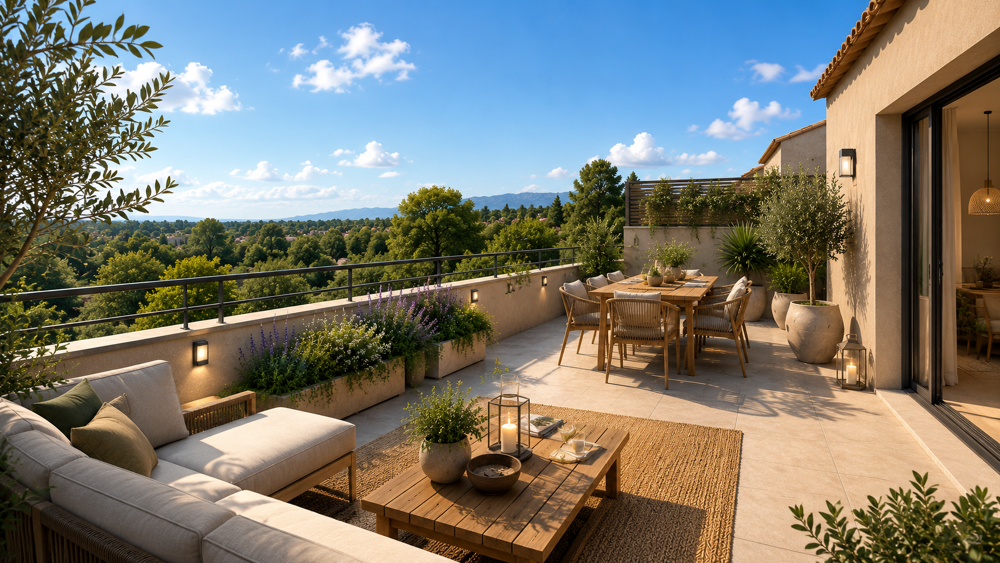 UN T4 MODERNE AVEC TERRASSE DANS UN CADRE RÉSIDENTIEL RECHERCHÉ !