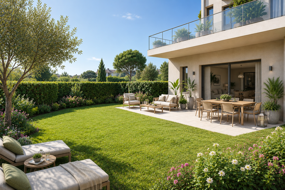 Vente Appartement ANTIBES RARE T4  EN REZ DE JARDIN DE 78M² AVEC 150M² DE JARDIN  EXPOSEE SUD-EST Antibes