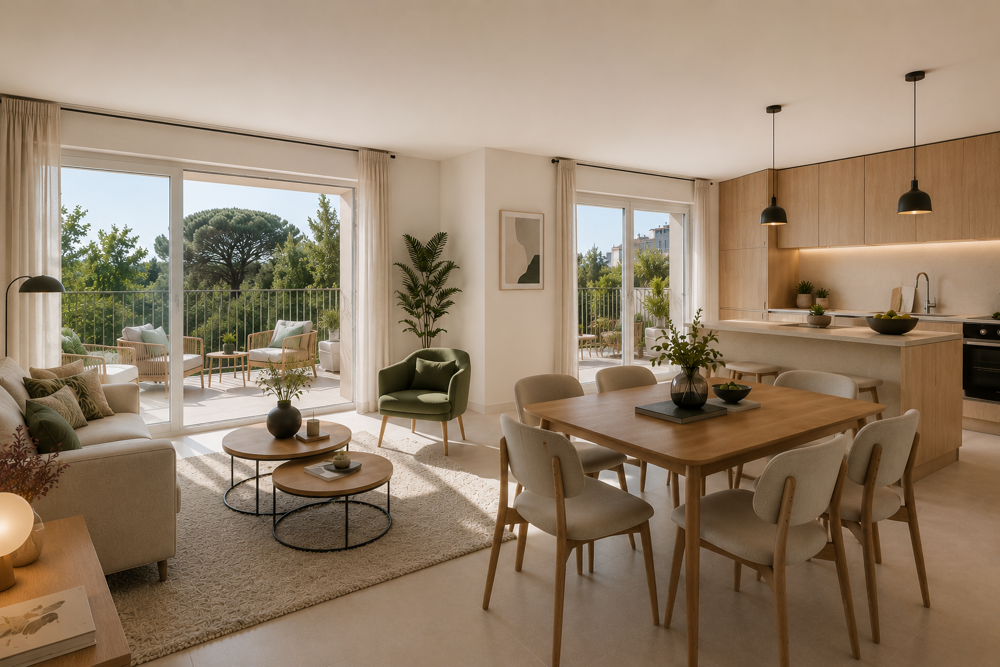 Vente Appartement 3 PIÉCES RARE ET ÉLÉGANT - GRANDE TERRASSE PÉRIPHÉRIQUE Marseille 8