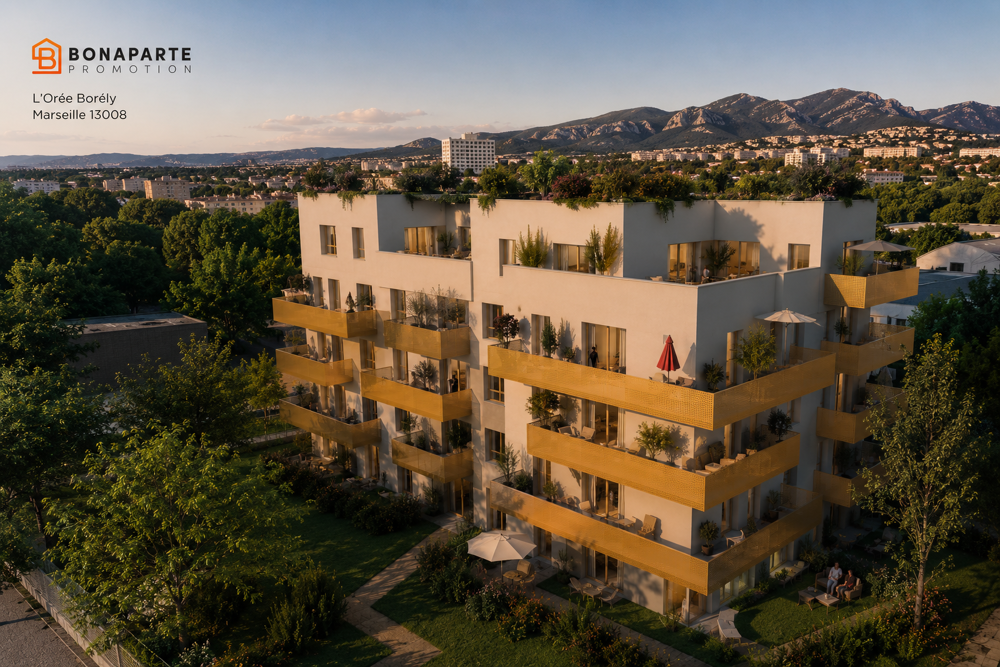 Vente Appartement 3 PIÉCES RARE ET ÉLÉGANT - GRANDE TERRASSE PÉRIPHÉRIQUE Marseille 8