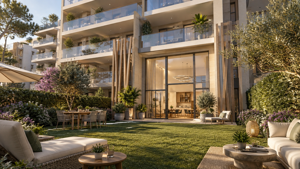 Vente Appartement ANTIBES : UNIQUE T4 DUPLEX DE 110M² AVEC 180M²DE JARDIN SEJOUR CATHEDRALE Antibes