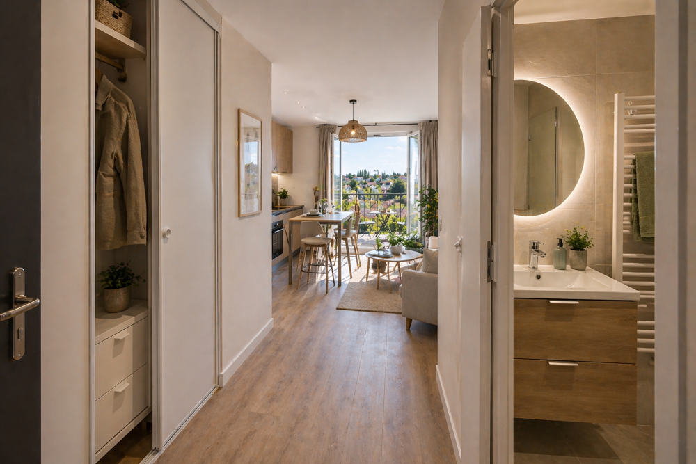 Centre-ville  Studio avec balcon  Idéal primo-accédant ou investissement