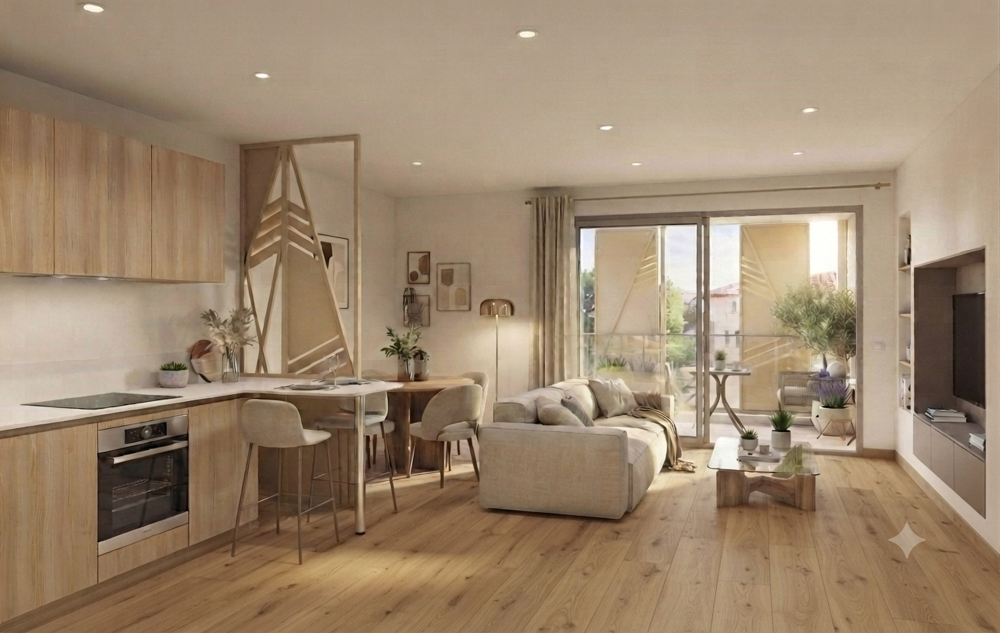 Vente Appartement *-T2 LUMINEUX ET BIEN AGENCÉ AVEC TERRASSE ET PARKING PROCHE COMMODITÉS Brignoles