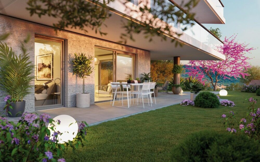 Vente Appartement BEAU  3 PIECES  EN REZ DE JARDIN AVEC 80M² D'EXTERIEUR  EXPOSEE PLEIN SUD /RESIDENCE AVEC  PISCINE A Antibes