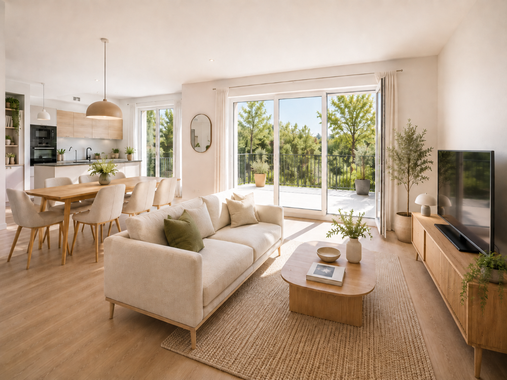 Vente Appartement NOUVEAUTE - SUPERBE T3 NEUF VUE SUR JARDIN - AU PIED DU TRAM ET DU CENTRE VILLE Dijon