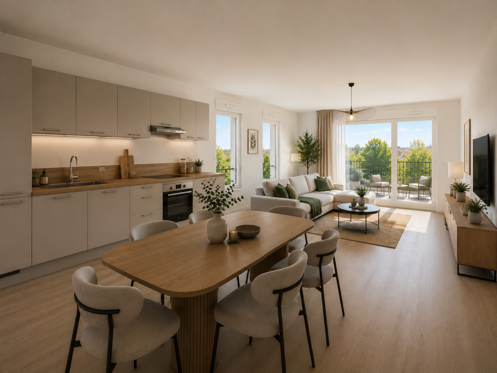 T3 DERNIER ETAGE TERRASSE + PKG - RETOUR DE LOT  COMMERCES ET GARE À PROXIMITÉ  DISPONIBLE !