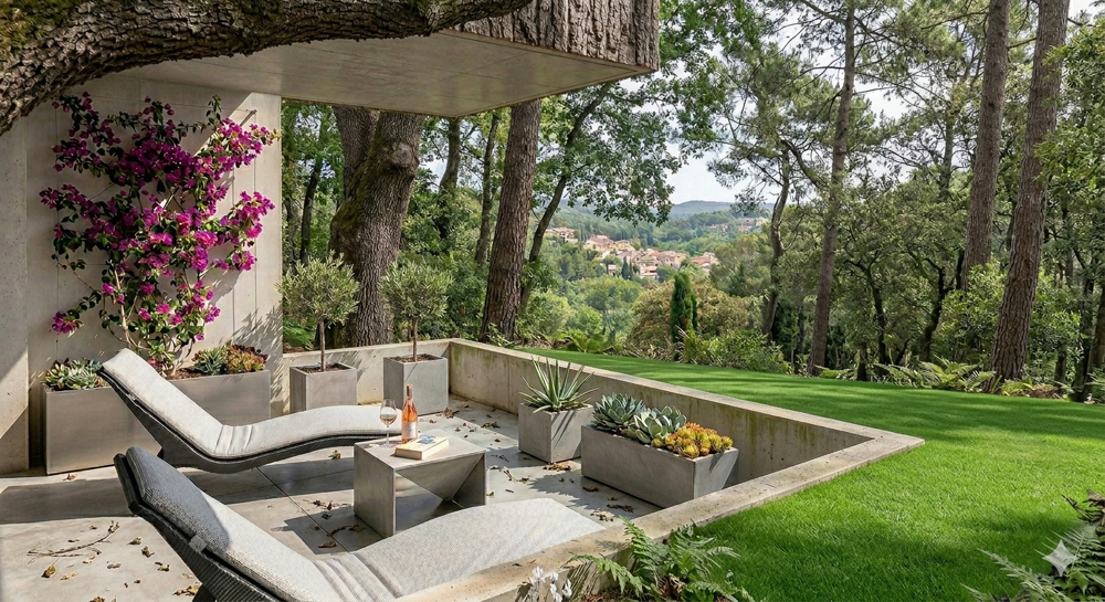 VALBONNE 2 PIECES AVEC TERRASSE SUR LA VERDURE DANS UNE RESIDENCE AVEC PISCINE