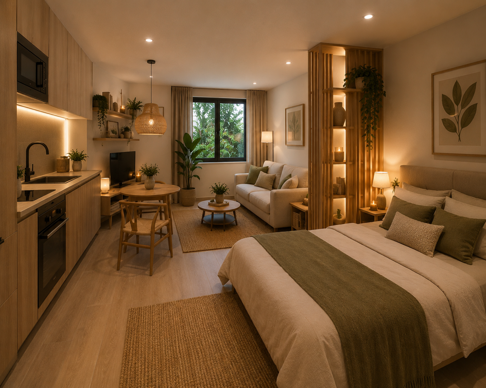 Studio de 30 m² et 20 m² de terrasse