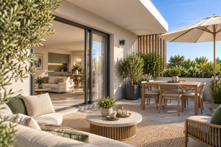 Vente Appartement MARSEILLAN – SUPERBE T2 NEUF AVEC TERRASSE DÈS 154 000 € Marseillan