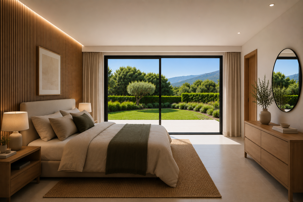 RESIDENCE DE LUXE AU COEUR DES ADRETS -APPARTEMENT DE 140 M² AVEC JARDIN ET APERCU MER