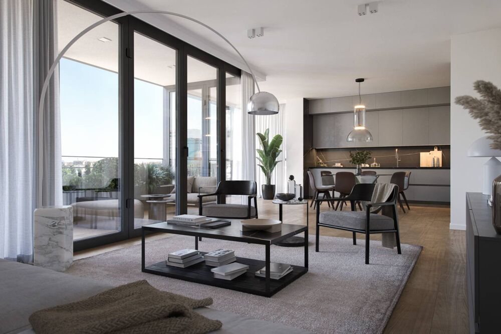 Vente Appartement .4 PIECES EN ETAGE ELEVE VUE MER - 90M� AVEC 30M� DE TERRASSE EXPOSE SUD St laurent du var