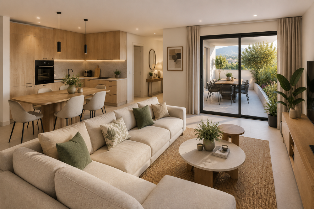 * Spacieux T4 neuf avec terrasse en dernier étage