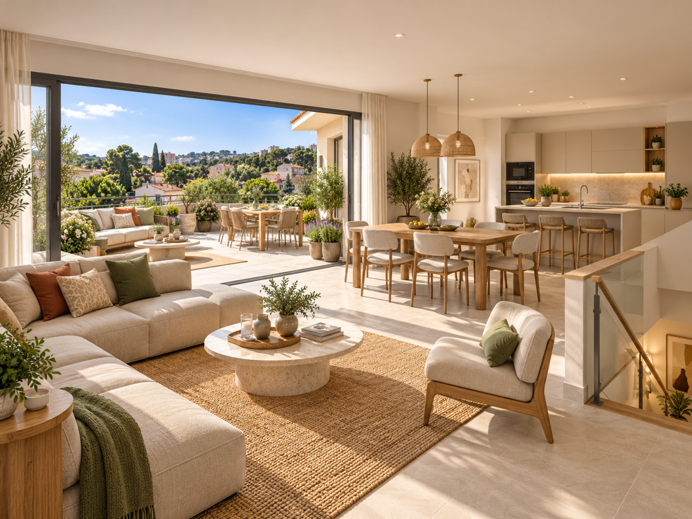 Vente Appartement MARSEILLE 13ÈME - MAGNIFIQUE T5 AVEC TERRASSE AU DERNIÈRE ÉTAGE - DERNIÈRE OPPORTUNITÉE Marseille 13