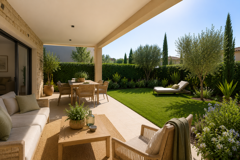 Vente Appartement GRAND APPARTEMENT 3 PIECES DE 65m² AVEC JARDIN EXPOSE SUD OUEST AU CALME Gardanne