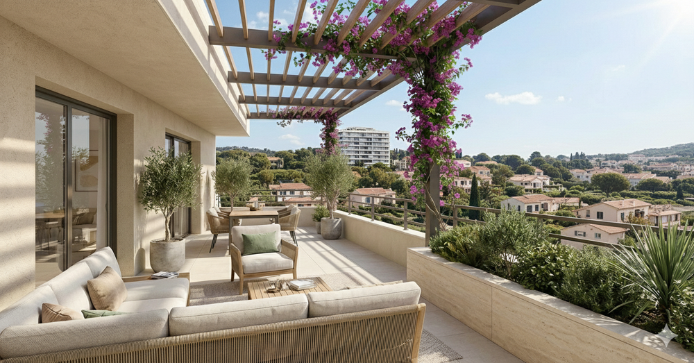 Vente Appartement - MAGNIFIQUE T4 AU DERNIER ETAGE AVEC 3 TERRASSES  EXPOSÉE SUD SANS VIS A VIS La seyne sur mer