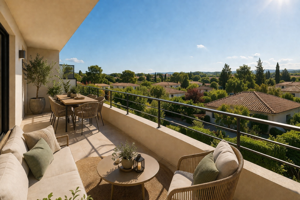 Vente Appartement Appartement T3 avec terrasse plein sud quartier La Torse/Saint Jerome Aix en provence