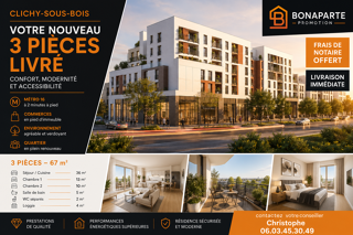  Appartement à vendre 3 pièces 67 m²
