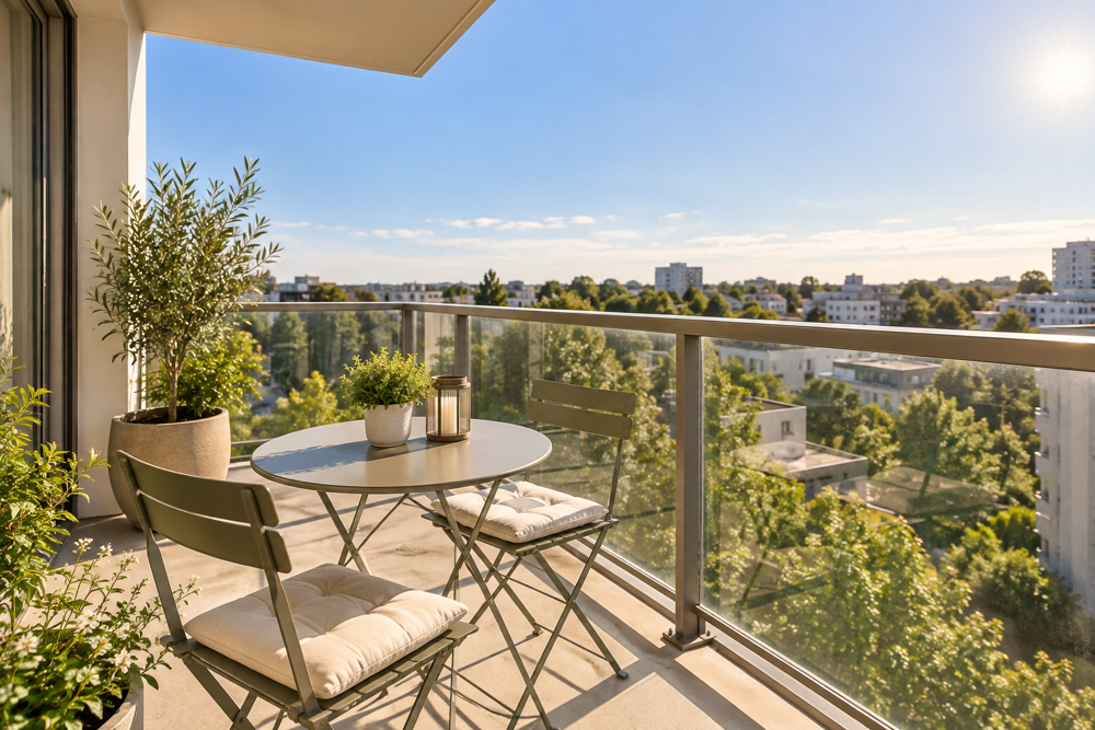 T2 DE 42 M² AU 5E ÉTAGE AVEC BALCON SUD DE 5 M² ET PARKING COUVERT