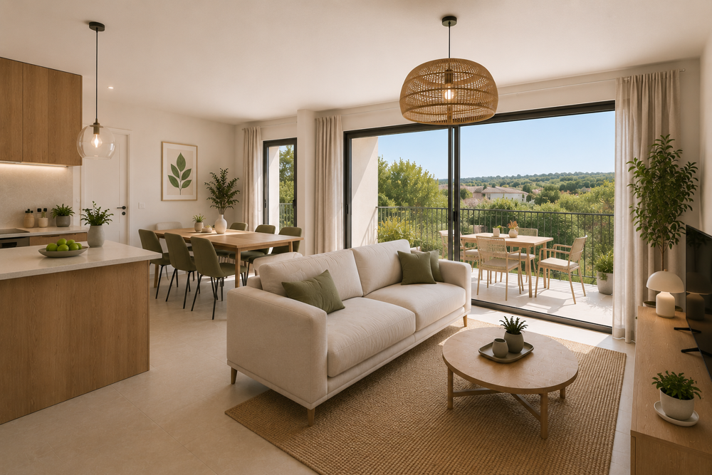 - Superbe T4 lumineux de 83 m² avec terrasse plein sud à Cogolin