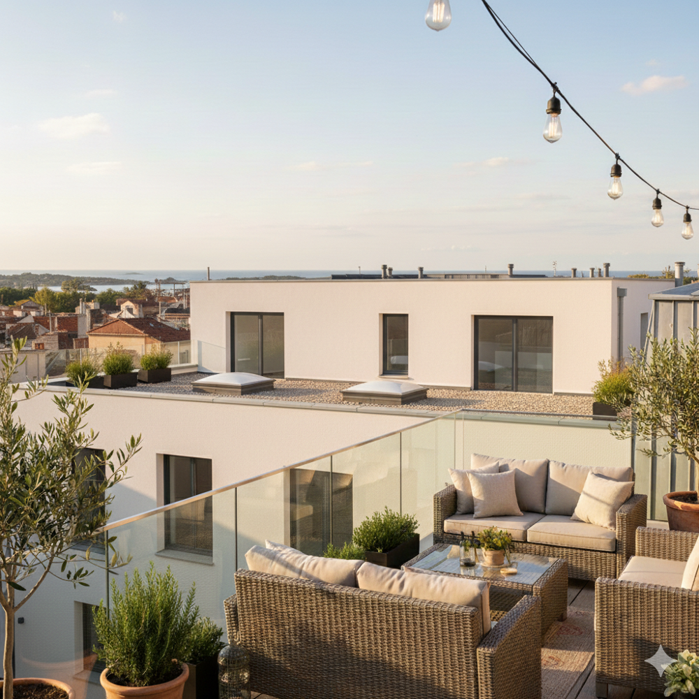 * -Superbe 3 pièces traversant de 65 m², en plein centre et au calme