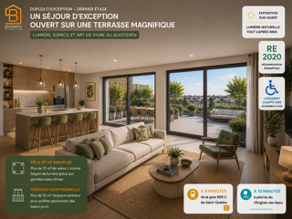  Appartement à vendre 4 pièces 89 m²