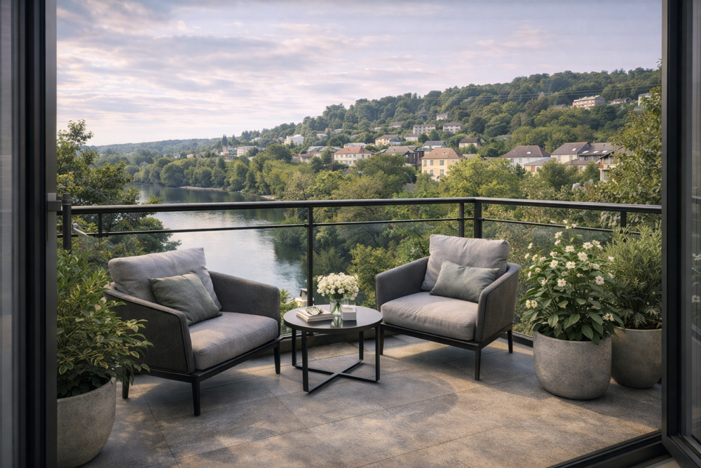 4 pièces avec terrasse - disponible immédiatement Proche centre-ville et commerces