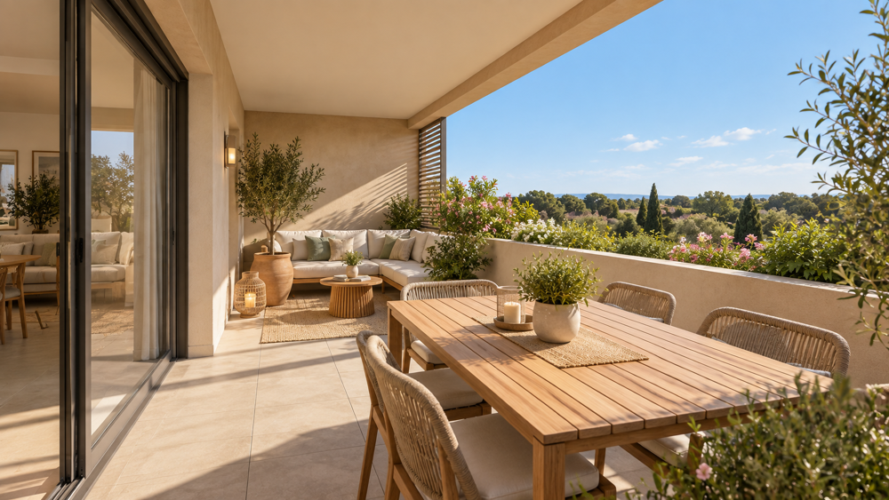 Vente Appartement -APPARTEMENT 3 PIECES AVEC GRANDE TERRASSE ET BOX Gardanne