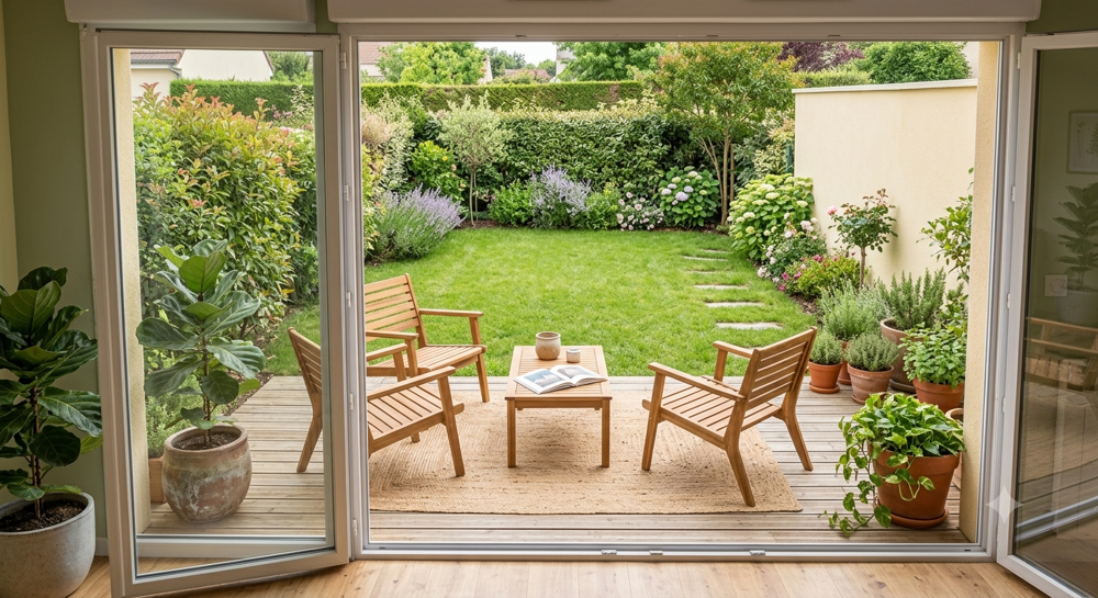 SUR LA COTE DE GRANIT ROSE : GRAND T3 REZ-DE-JARDIN A PRIX REDUIT !