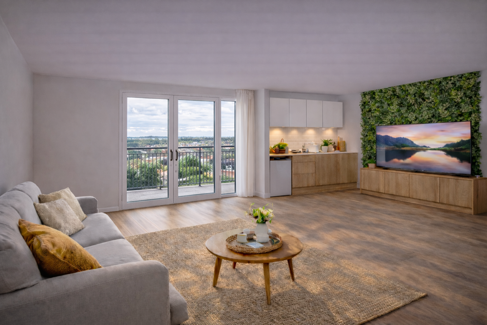 STUDIO MODERNE DANS UN ENVIRONNEMENT PRIVILÉGIÉ AVEC PARKING