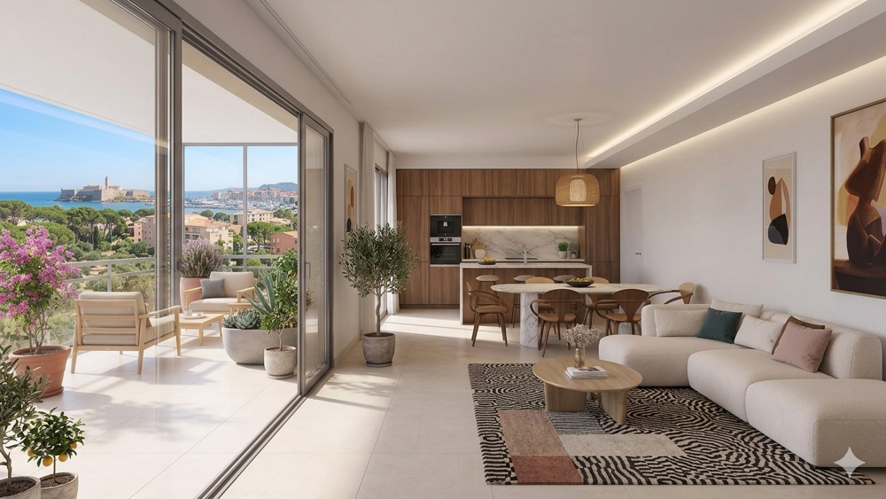 Vente Appartement ANTIBES PROCHE MER - CENTRE VILLE 2 PIECES EN ETAGE ELEVE Antibes
