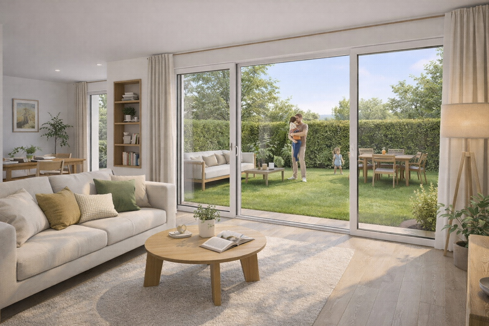 SECTEUR RECHERCHE  3 pièces 60 m² avec séjour de 28 m² et 17 m² despace extérieur !